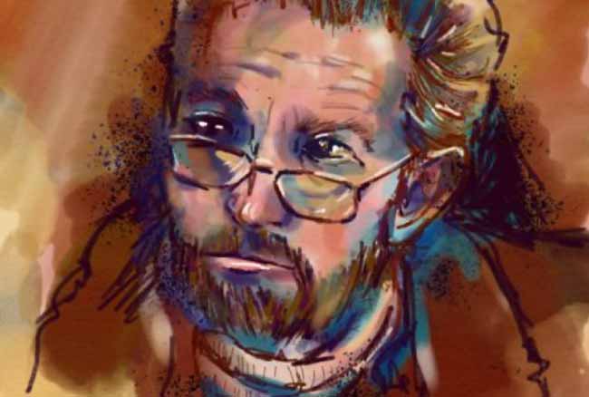 color drawing of Father by Winterose
