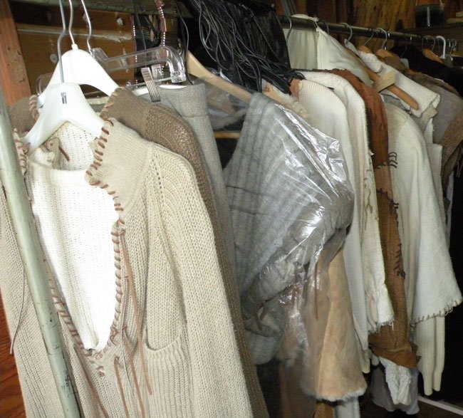 batb costumes on hangers