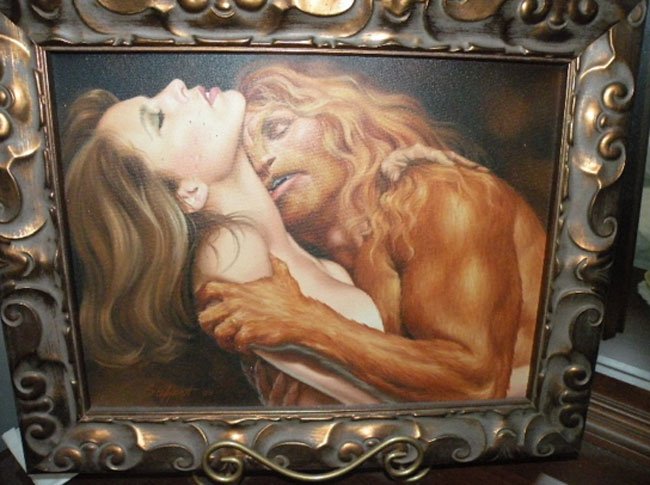 framed Batb art