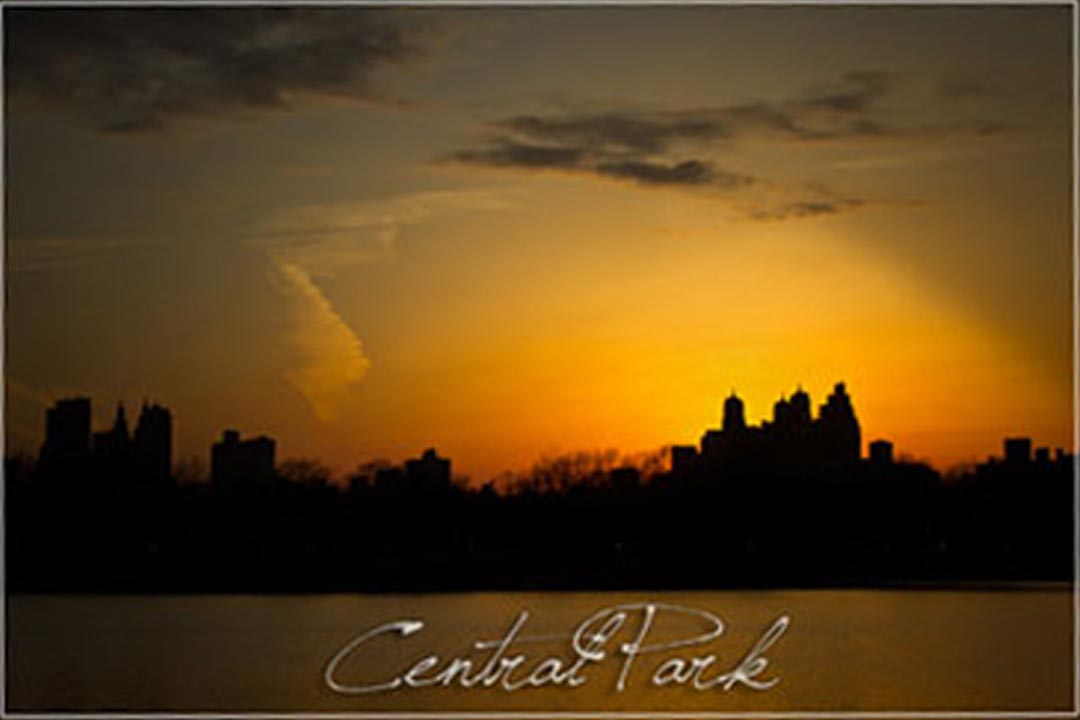 Central Park at sunset