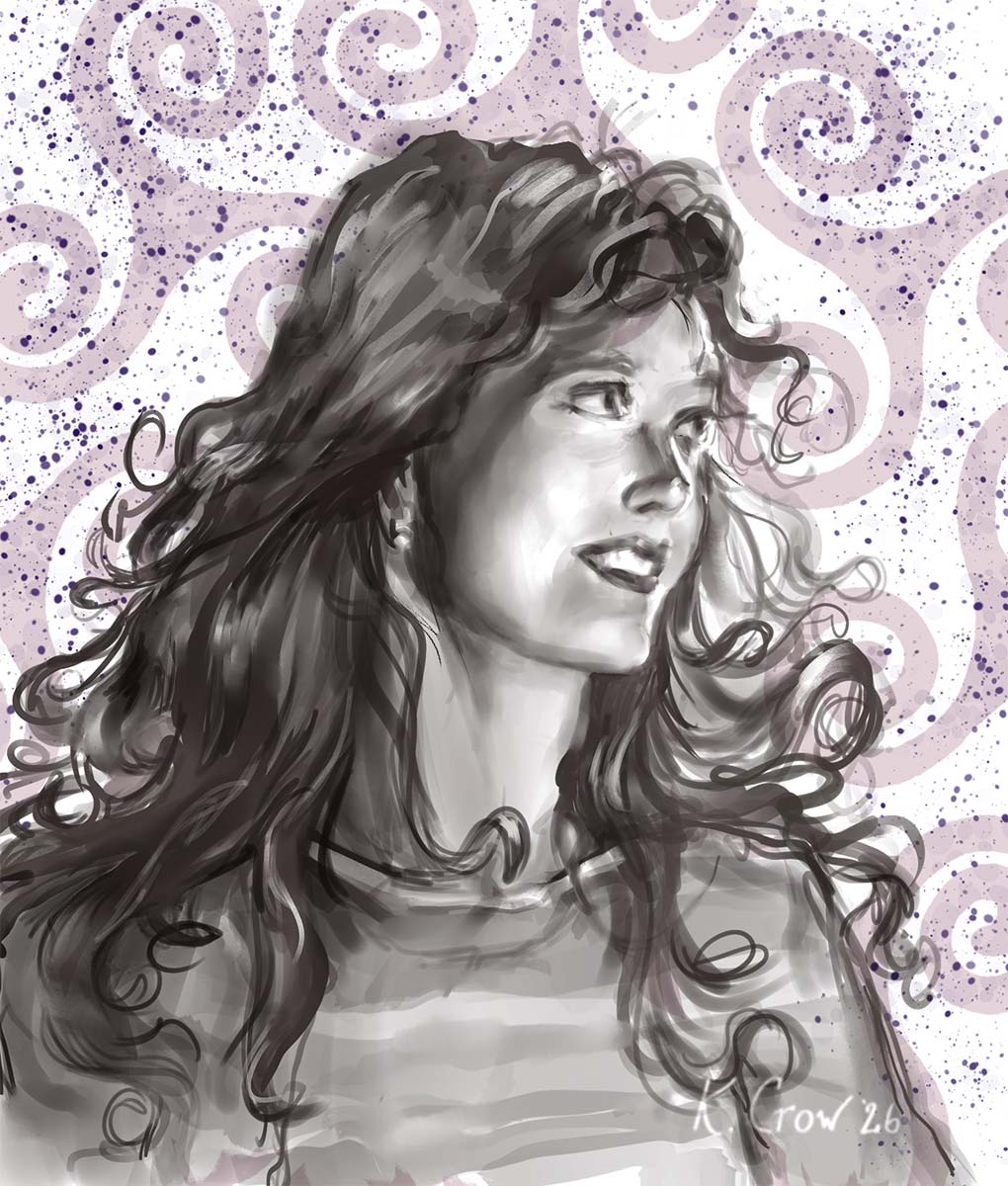 portrait of Caitlin O'H by K.Crow